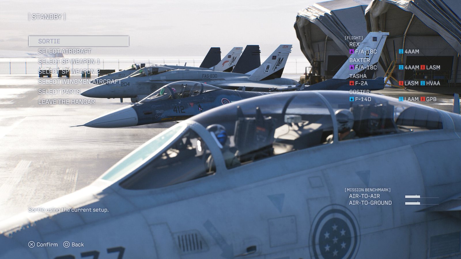 Dogfight over the ocean